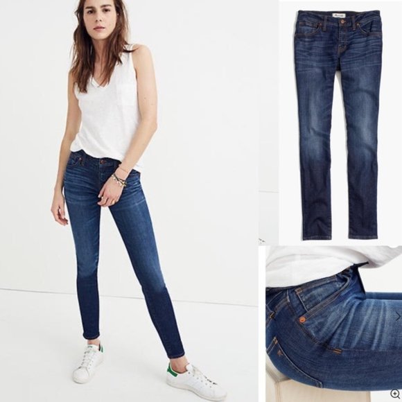Madewell • 8" Skinny Jeans || Riverdale Wash - Picture 2 of 6